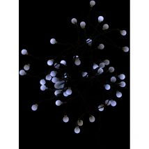 Ghirlanda a palline solare 50 led bianco freddo9,5 metri
