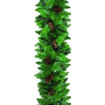 Boa FLORA c/pigne – 2,70 m – Diametro 30 cm – Decorazione Natalizia