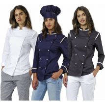 Siggi Dalila Slim Fit Veste De Cuisine - S - Bleu
