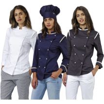 Giacca chef donna Siggi Dalila Slim fit - l - Grigio