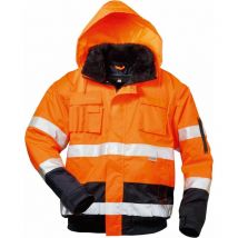 Giacca Softshell Ad Alta Visibilità Volker Taglia 2Xl, Arancione/Blu Navy