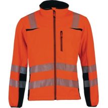 Giacca softshell alta visibilità Prevent Trendline taglia xxl arancione/nero