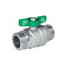 Giacomini - Trinkwasser Kugelhahn Schwermodell mit Flügelgriff 2x 1 1/4''AG R253WX006