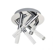 Searchlight - Bubbles led 5 Ljus Badrumstaklampa Krom Bubbeleffekt IP44