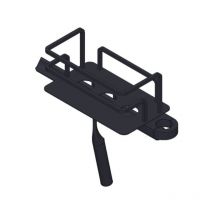 Giesse - Giese Panier de douche Optisign 3078714 montage sur barre de douche, gauche, noir mat