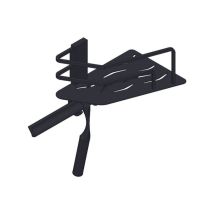 Giesse - Giese Panier de douche Seaside 30782-14 crochet et raclette, modèle d&39angle, noir mat