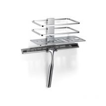 Giese Piano Duschkorb 30766-02 für Rasierer,Haken und Wischer