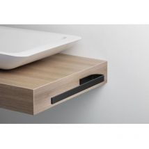 Giese porte-serviettes double 91766-14 pour Meubles , 400 mm noir mat