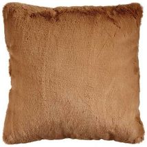 Cojín marrón de cuero sintético 40 x 40 cm – Accesorio elegante para decoración