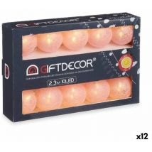 Gift Deko Girlande of LED-Leuchten Pink Ball 2,3 m (12 Stk.)