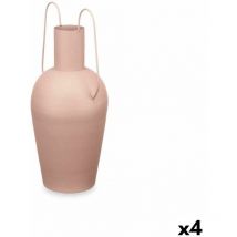 Gift Deko Vase mit Griffen Sand Stahl 24 x 45 x 18 cm (4 Stk.)