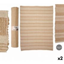 Gift Decor - giftdecor no.03 white brown 180 x 240 cm (2 pièces)