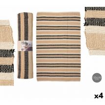 Gift Decor - giftdecor no.05 white brown black 120 x 180 cm (4 pièces)