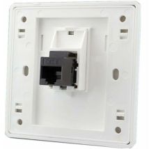 Gigabit-cat6 Rj45-lan-frontanschlussdose (buchse Auf Buchse), Zwei Durchgänge, Internetanschluss Rechts, 86 X 86 Mm, 1 Stück