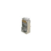 Connecteurs - Modular - 8 Points / 8 Contacts - Cat5e - Pour Cable Rigide - Lot De 10 - Gigamédia Mj8epb8cr