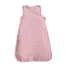 Gigoteuse Bébé Sans Manches - 100% Gaze de Coton - 90x50 cm - Rose.
