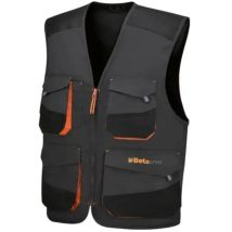 Gilet da lavoro Beta 7867G – Grigio – Twill 65% Poliestere 35% Cotone – Taglia XS