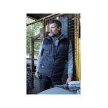 Gilet de travail Bosseur Berni - Graphite/Noir - 3XL - 11905-006