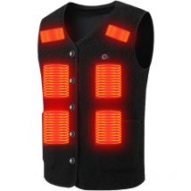 Gilet chauffant, Gilet chauffant électrique d'extérieur à chargement usb, Vêtements chauffants d'hiver, Gilet chauffant électrique à seize zones,