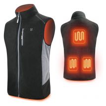 Gilet Chauffant Polaire Fleece Léger Gilet chauffé avec Batterie usb, Unisex