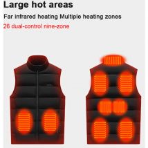 Gilet Chauffant USB pour Extérieur - Vêtement Thermique Électrique Souple pour la Pêche, la Randonnée et l'Hiver
