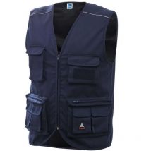 Gilet da Lavoro Multi Tasche Siggi Chrome - Blue Blue L