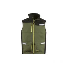 Gilet da lavoro kavir verde/nero m multitasche - kapriol