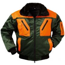 Gilet de Pilote pour Homme rougedorn, Taille s, vert /orange