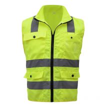 Lifcausal - Gilet de sécurité réfléchissant haute visibilité SFVest Gilet réfléchissant Multi-poches Vêtements de travail Vêtements de sécurité Jour