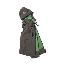 Gilet de travail à manches courtes zippé à capuche gold - Fumé m