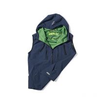 Gilet de travail à manches courtes zippé à capuche gold - Poudre s