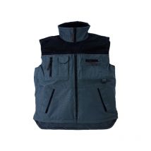 Gilet de travail matelassé sans manche ripstop - Gris xl - 52/54
