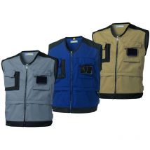 Gilet de travail multitpoches Siggi Hammer 09GT0094 - L - Gris