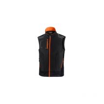 Gilet technique Sparco Tech Light Vest Illinois Taille. xxl noir/orange fluo avec inserts de renfort et bandes haute visibilite' zip central e'tanche