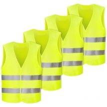 Gilet di sicurezza per auto, Gilet di sicurezza riflettente a 360°, Gilet giallo, Gilet riflettente per auto, Donne, Uomini, Adulti, per