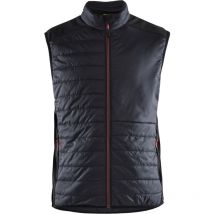 Gilet de travail sans manches matelassé 3863 - Noir/Rouge m
