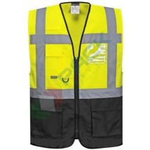 RS PRO – Gilet Executive Warsaw Giallo/Nero XL – 7 tasche – Utensileria