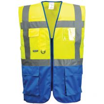 Gilet Executive Warsaw Jaune/Royal xl