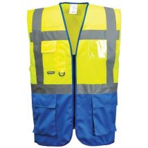 Gilet Executive Warsaw Jaune/Royal 3XL
