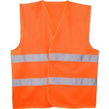 Gilet Fluorescente Rifrangente Giallo/Rosso ad alta visibilità taglia unica Colore - Rosso
