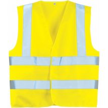 Lot de 50 - Gilet de travail d'hiver sans manche haute visibilité yard - Jaune FLuo 12/14 ans