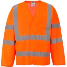 Gilet 2 bandes & baudrier manches longues Orange s/m