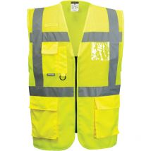 Gilet exécutive maille Madrid Jaune s