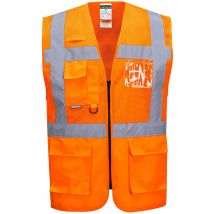 Gilet exécutive maille Madrid Orange m