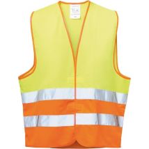 Gilet d'avertissement jaune fluo-orange – 10096595 – Veste et gilet de travail – Taille vêtement, Caractéristique haut, Matières, Type de col