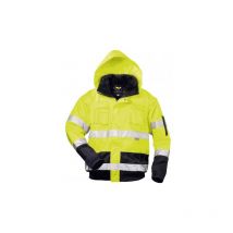 Gilet polaire Haute visibilité Siegfried, Taille 3XL, jaune/marine