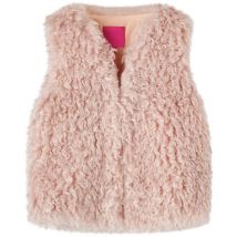 Gilet pour enfants fausse fourrure rose clair 92