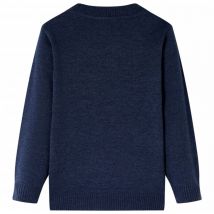 Pull-over tricoté pour enfants bleu marine 104