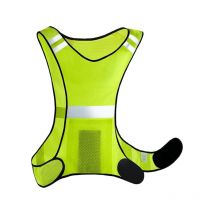 Gilet Réfléchissant Haute Visibilité - Femme et Homme - Respirant - Leger - Veste Fluo de Securite pour Running, Vélo