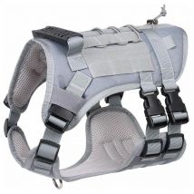 Gilet tactique léger et durable pour chien(gris)